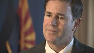 Gov. Ducey stops short of defending Sen. Flake against Trump attacks