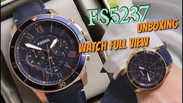 FS5237 FOSSIL WATCH UNBOXING AND FULL VIEW DETAILS