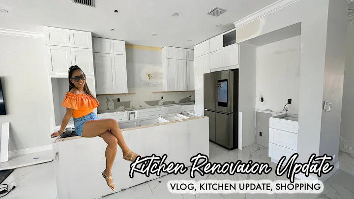 VLOG | WE GOT NEW KITCHEN CABINETS  | SHOPPING FOR...