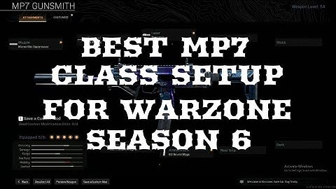 BEST MP7 CLASS SETUP FOR WARZONE SEASON 6 - CALL OF DUTY MODERN WARFARE (SEASON 6)