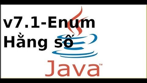 Java cơ bản - V7.1 - Sử dụng Enum mô tả ngành học trong Java