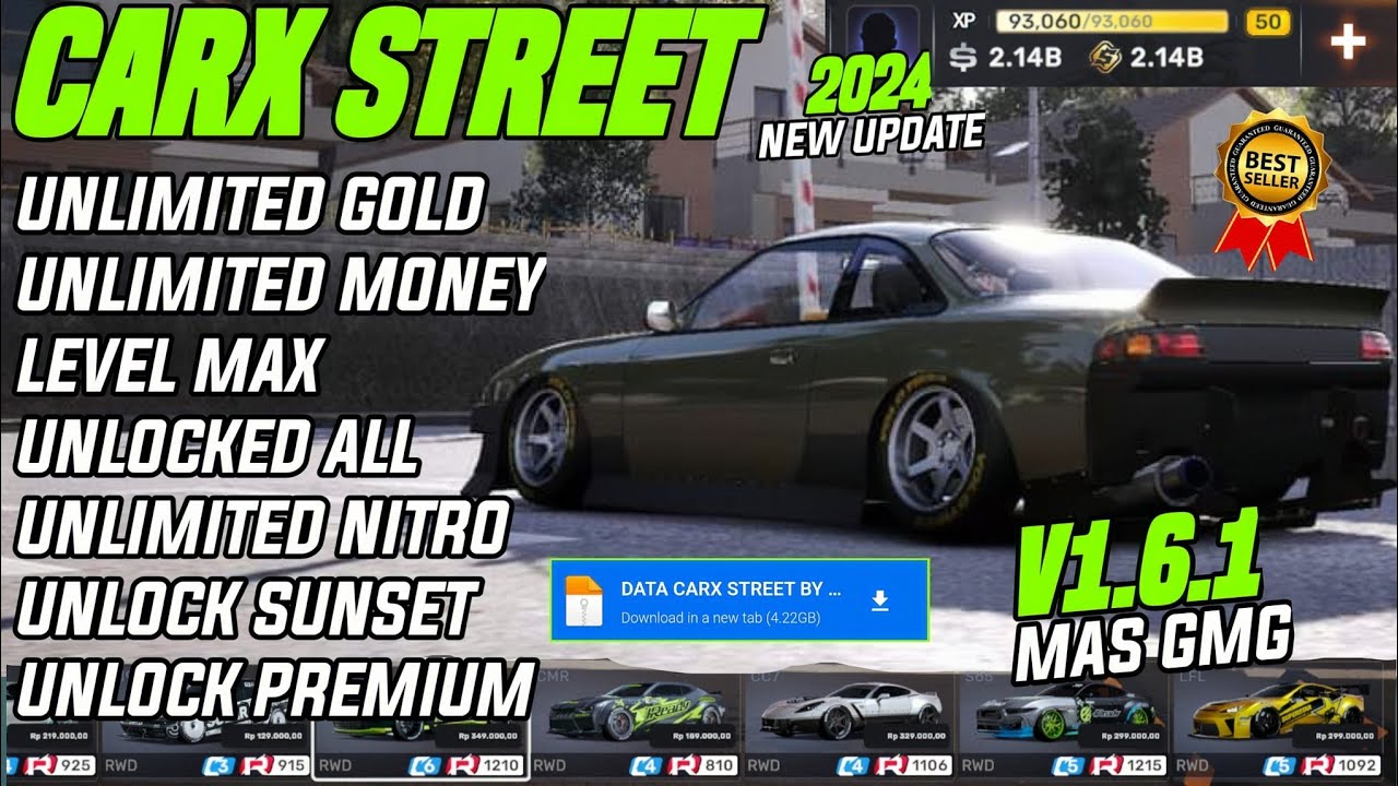 Carx Street MOD APK v1.6.1 Gameplay Unlimited Money, Unlocked All