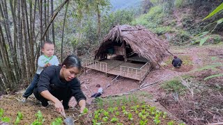 The 20yearold girl built a life in the forest, improving land and growing vegetables