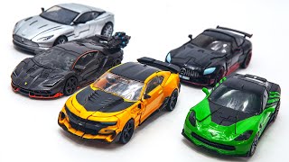 Transformers 5 TLK Autobot Bumblebee Crosshair Hotrod Drift Cogman Vehicle Car Robots Figures