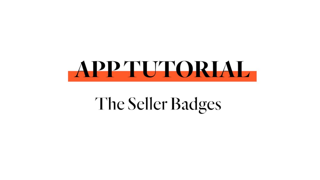 App Tutorial Seller Badges EN