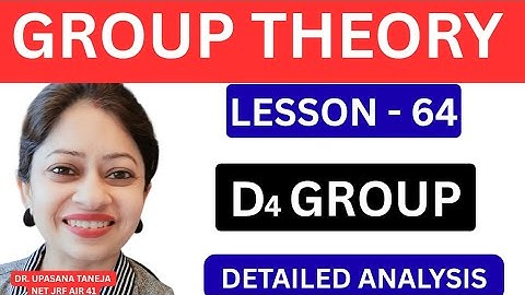 Dihedral Group D₄ 🔹 Properties, Subgroups & Elements Explained (IIT JAM / CSIR NET / B.Sc