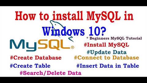How to install MySQL in windows 10? MySQL Tutorial for Beginners | Database CRUD | Create Table/DB