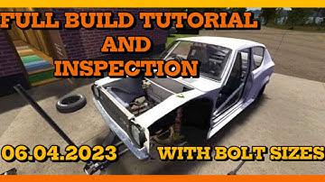 My Summer Car Full Build Tutorial (with bolt sizes) Wiring Mess And Inspection (06.04.2023)