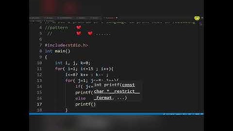 coding to print heart || #shorts