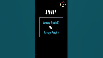 php array_push() and array_pop() #ytshorts #shorts #programmingfields