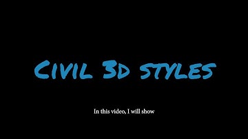 Civil 3D - Importing Styles