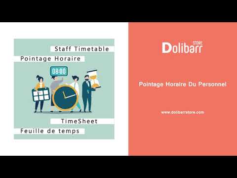 Pointage horaire du personnel - Dolibarr