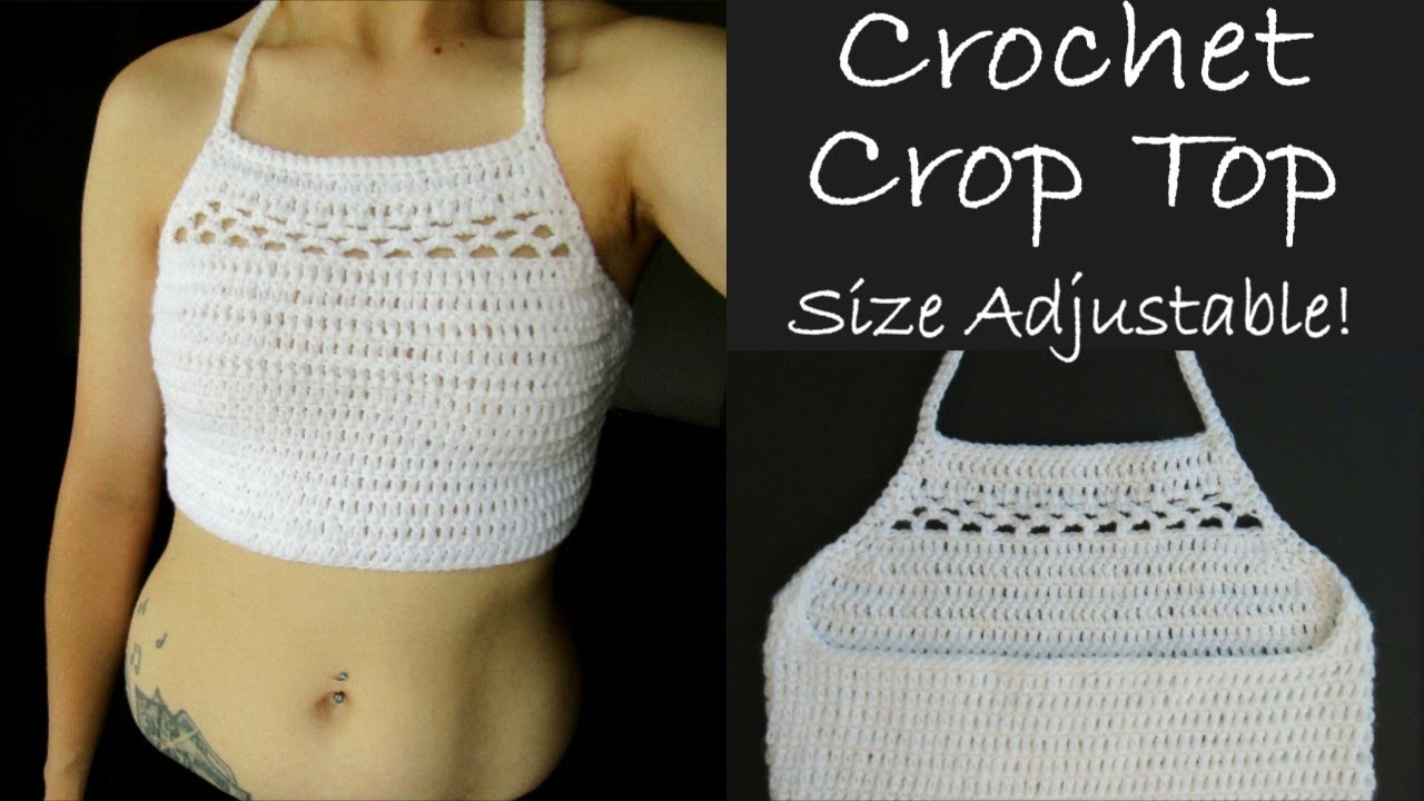 Crochet Crop Top Tutorial | Crochet Summer Halter Top Tutorial | - YouTube