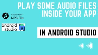 Play some audio files inside your app in the android studio. Mp3 file. Audio player app. Android app screenshot 1