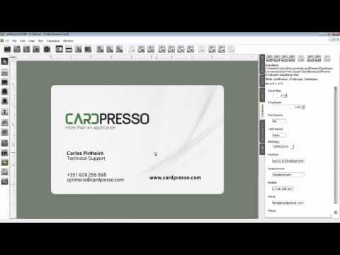 Cardpresso Connect to an Excel Database