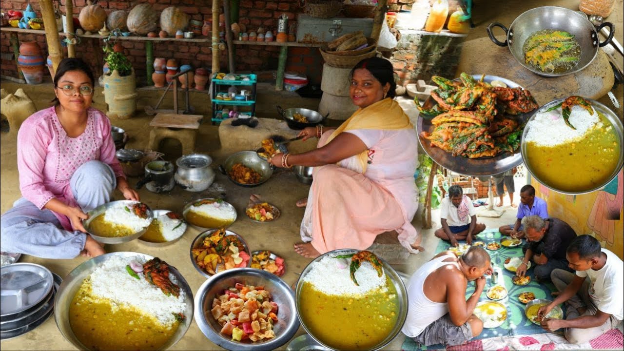 मेरे गांव के तरीके से बनाएं बिहारी वेज थाली मेहमानों के लिए  Veg Thali /Quick Veg Thali /Bihari