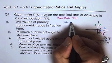 Trigonometric Ratios and Angles From Point