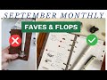 September Favorites & Flops | TN, Pilot, Cloth & Paper