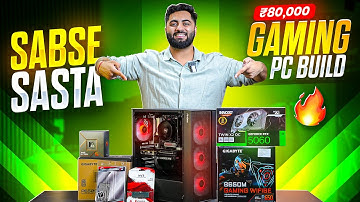 Ultimate Rs.80,000 Gaming PC Build Ryzen 5 7500F + RTX 5060😍