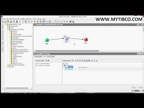 TIBCO BW GENERAL ACTIVITIES WRITE TO LOG PALLET