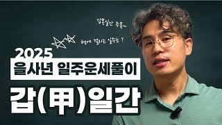 갑목일간🌳, 2025년 일주별 신년운세 1분 훑어보기