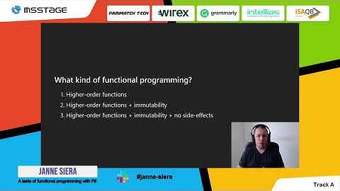 Janne Siera | A taste of functional programming with F#