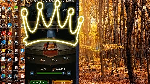 Troop training with a Bluestacks Macro