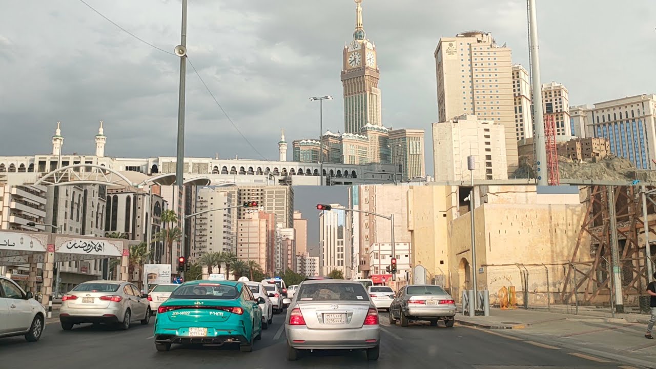 شاهد اجمل جولة مسائيه في العزيزيه وشوارع مكة المكرمة 