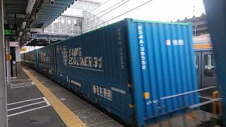 EF210形牽引貨物列車 東海道本線島田駅通過 JR Tokaido Main Line Freight Train