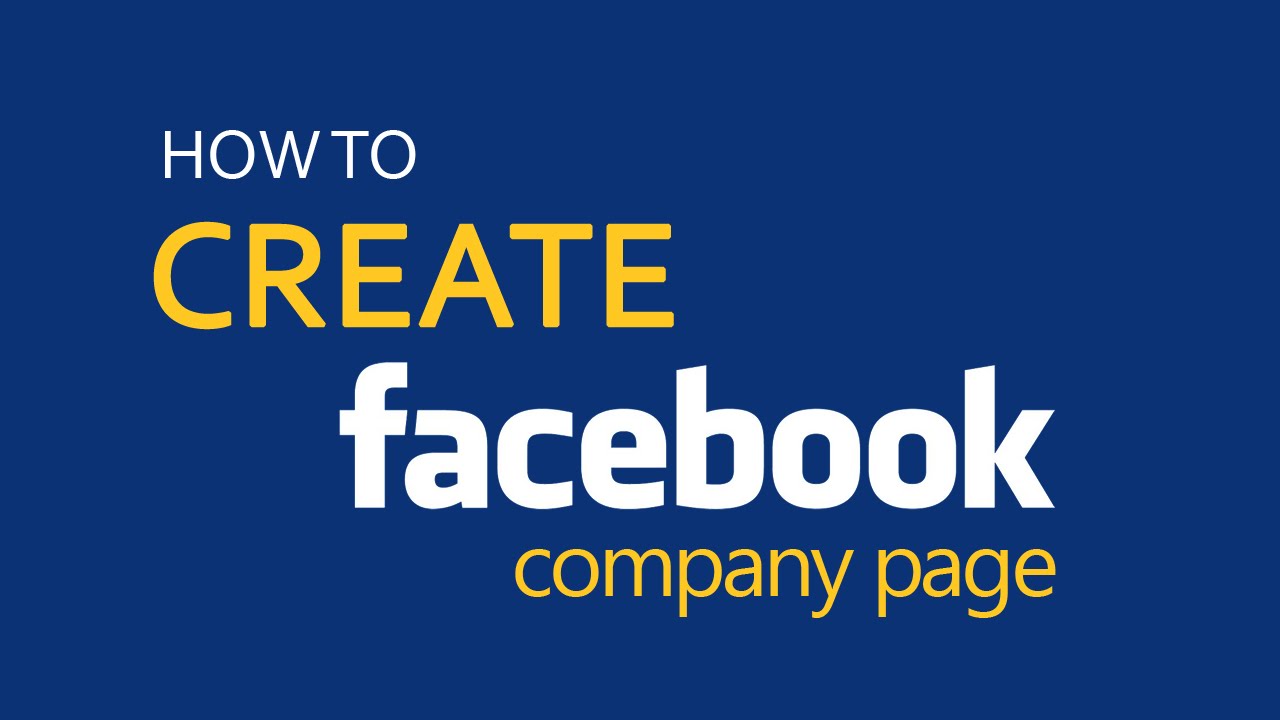 How to setup a Facebook page for business? YouTube
