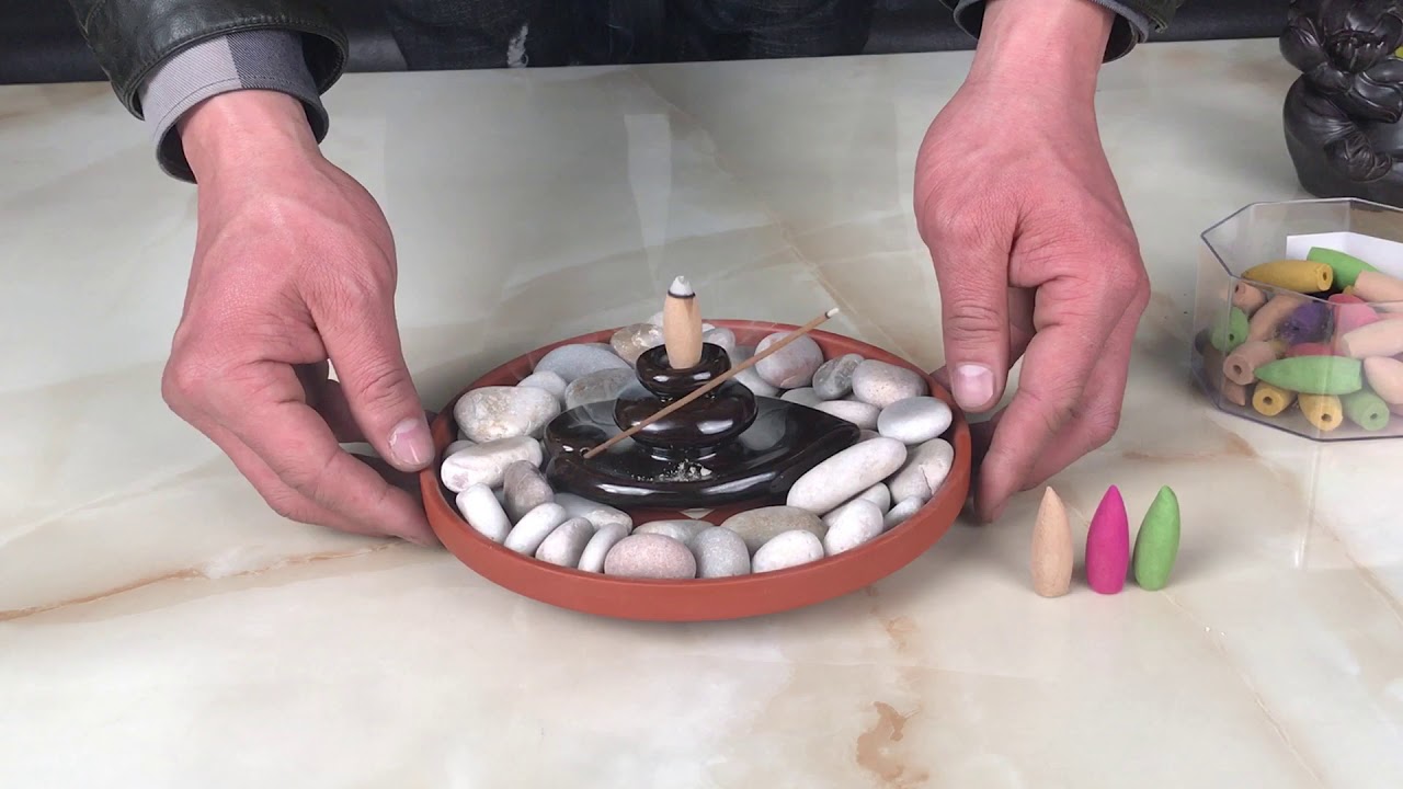 Ceramic incense burner backflow smoke YouTube