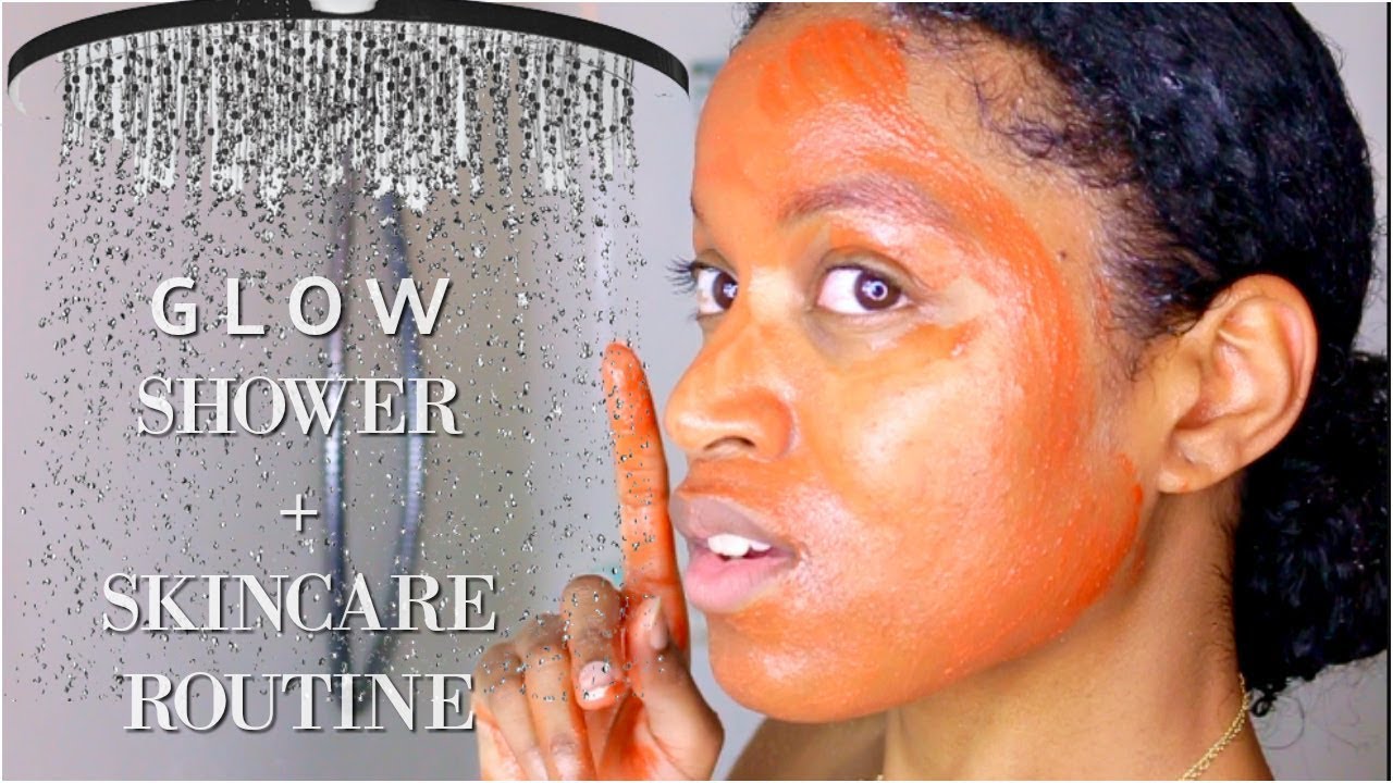 My FULL Shower + Skincare Routine For Super Glowy + Clear Skin!NON
