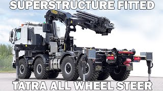 TATRA ALL WHEEL STEER  FIRST LOOK AFTER SUPERSTRUCTURE FITTED