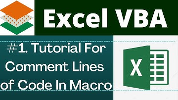 Comment in VBA | Excel VBA Comment | VBA comment block in Hindi