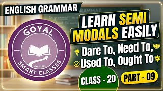 Class 20.🎯 Semi-Modals Full Course | सभी Rules + Examples एक वीडियो में #students #study #viralvideo