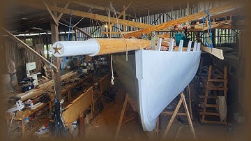 Fitting our Wooden Bowsprit, Pattern making for Bronze Casting and New Plastic Diesel Tanks! EP 86