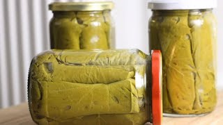 This is the best way how to preserve grape leaves for dolma over than 12 months !