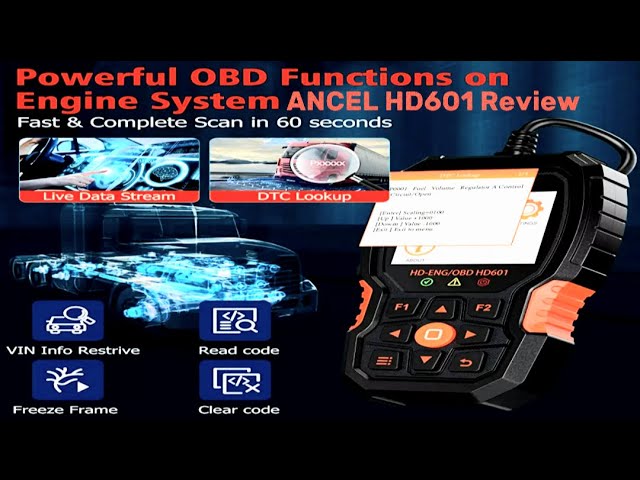 ANCEL HD601 PRO Heavy Duty Truck Scanner – Full System Diesel Diagnostic Tool For Trucks