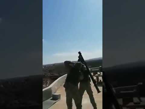 Türk Askeri Suriye Çatışma Rejime Ait Uçağa Füze Atıyor ( Turkish Soldier War In Syria )