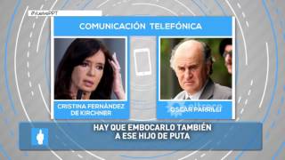 Nueva escucha telefónica legal entre Cristina Kirchner y Oscar Parrilli