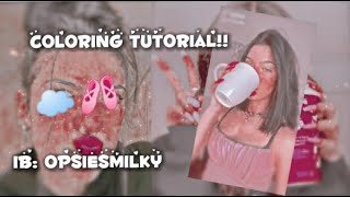 Tutorial coloring cloud pink! 🩰