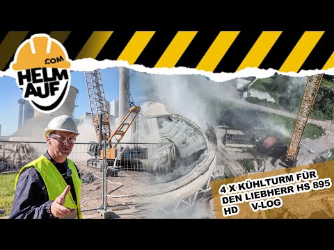 Großkrotzenburg Kühlturm-Abbruch – Teil 1: Rückbau mit Abbruchkugel & Seilbagger
