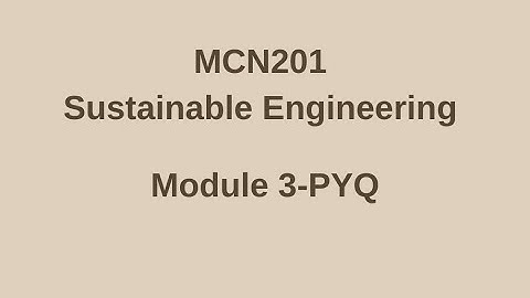 Biomimicry-3 Module 3 mark MCN201 Sustainable Engineering KTU S3