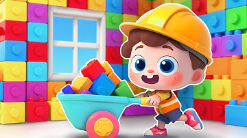 Toy Blocks House Vs Balloon House | Fun Kids Song | Nursery Rhymes & Kids Songs | BabyBus