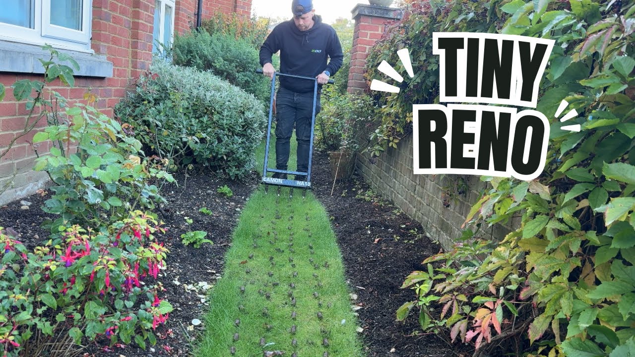 No Machines, No Problem | Hand Tools Lawn Renovation | Limited Access