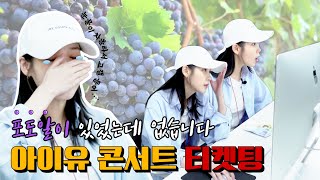 [엔터 직장인 이지동] 포도알이 있었는데 없습니다🍇 ㅣ 아이유 콘서트 티켓팅