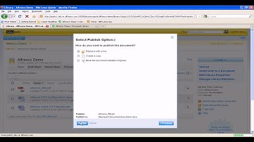 Alfresco:  Lotus Quickr - Publish
