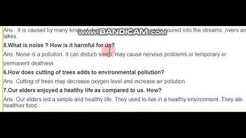 Class7 English Unit 6 Pollution Reading for comprehension A