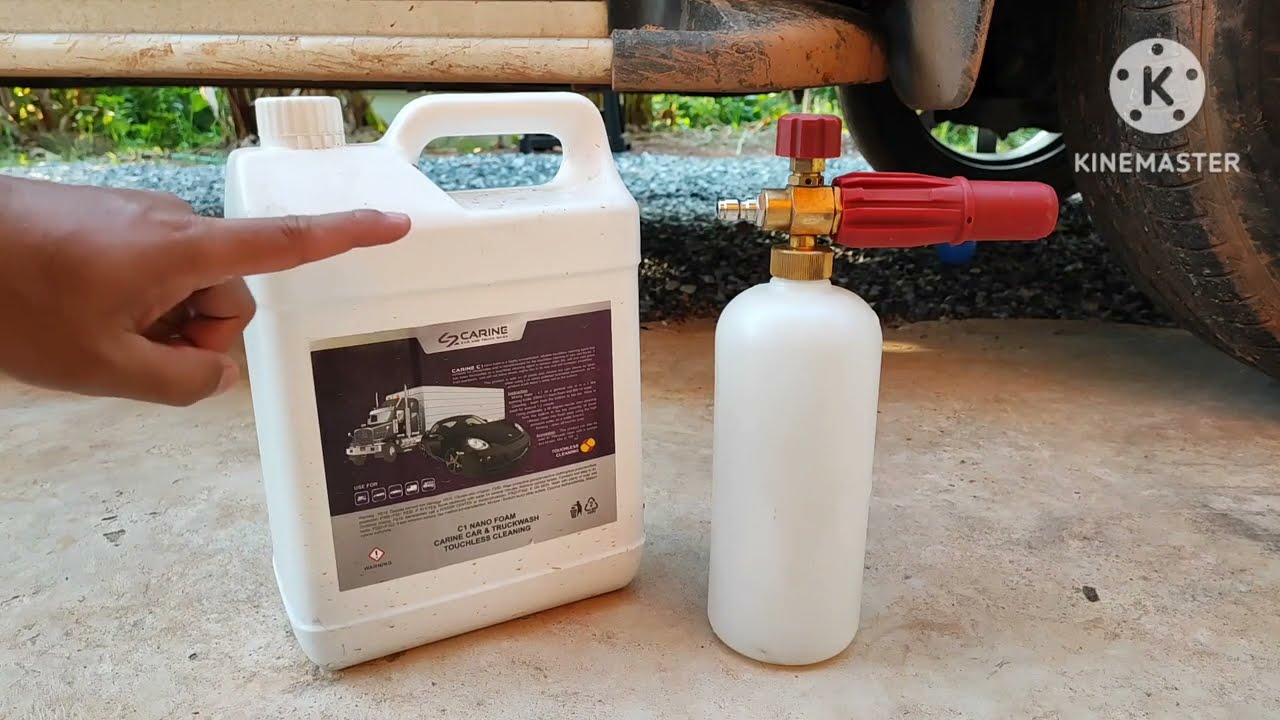 Carine C1 น้ำยาโฟมล้างรถแบบไม่ต้องถู ไม่ทำให้รถเกิดรอยขนแมว