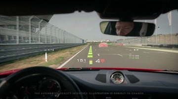 WayRay Augmented Reality Windshield Track Interface